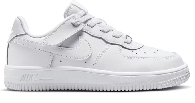 Nike Force 1 Low EasyOn Triple White (PS) SZ 10.5C