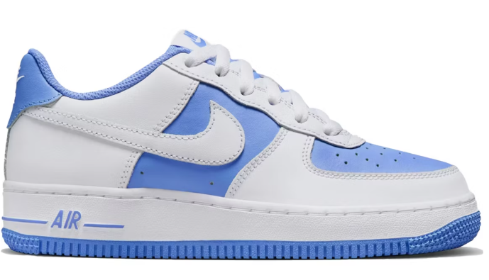 Nike Air Force 1 Low White Light Blue (GS) SZ 4.5Y