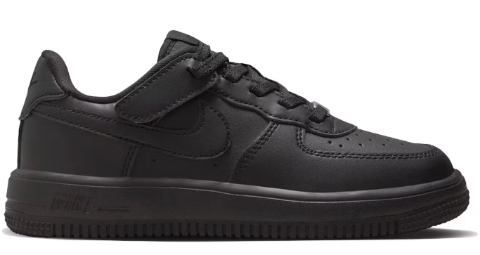 Nike Force 1 Low EasyOn Triple Black (PS) SZ 11C