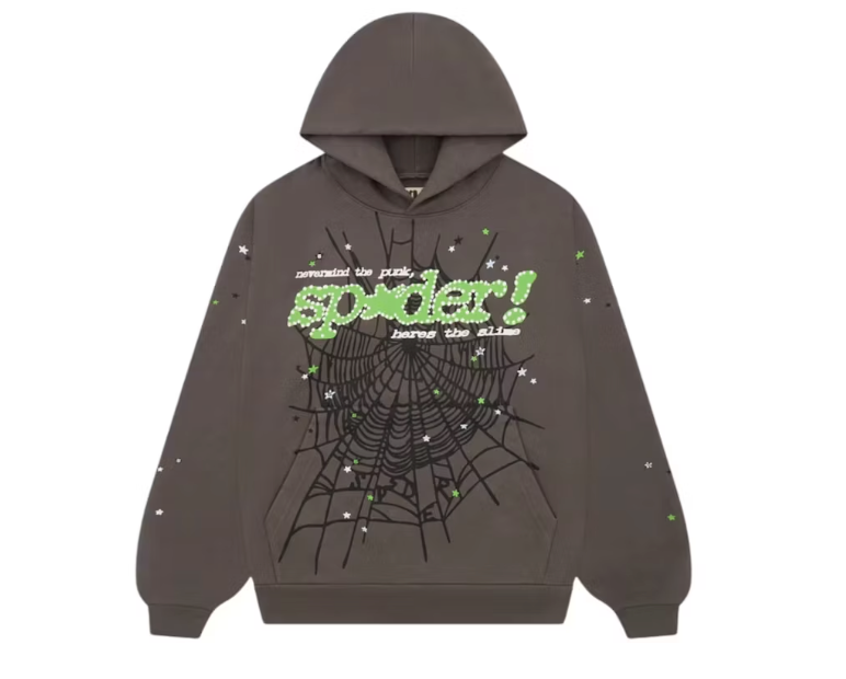 Sp5der Punk V2 Hoodie Slate Grey 2XL