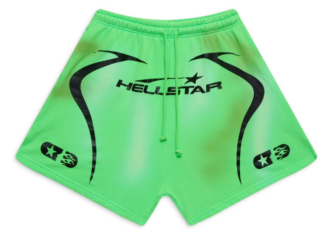 Hellstar Warm Up Shorts Neon Green SZ M