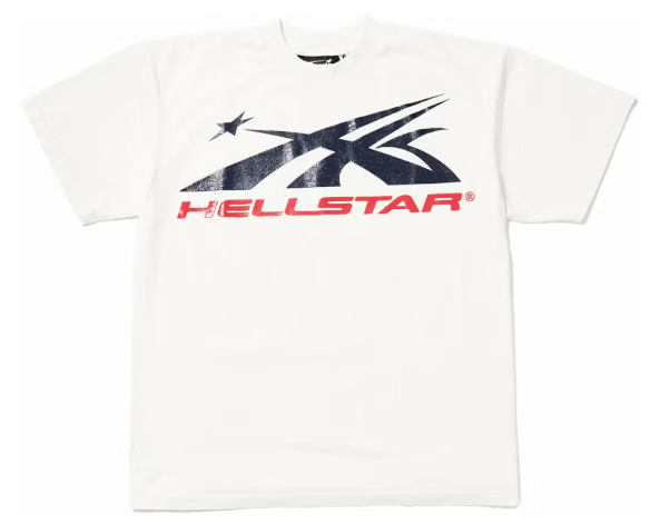 Hellstar Sport Logo Gel T-shirt White $200