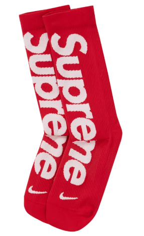 Supreme Nike Lightweight Crew Socks Red SZ UK 11-12.5