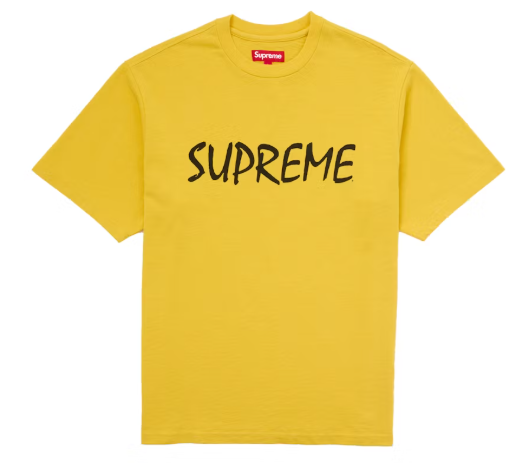 Supreme FTP S/S Top Yellow SZ L