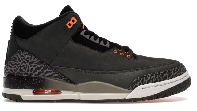 Jordan 3 Retro Fear Pack (2023) SZ 10 USED