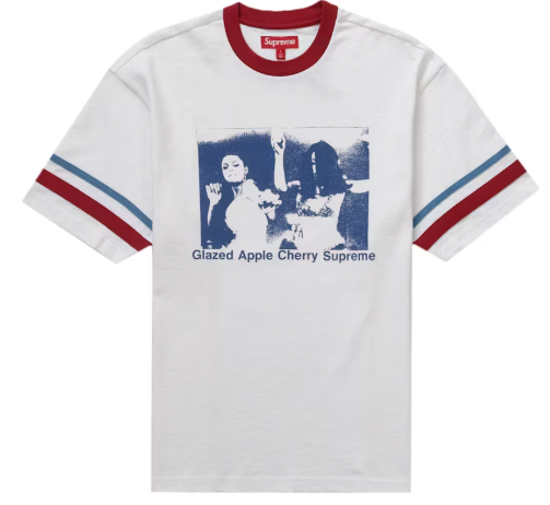Supreme Glazed Athletic S/S Top White SZ M