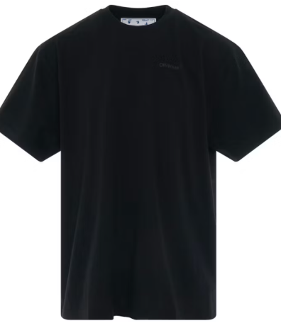 OFF-WHITE Rubber Diagonals Oversized T-Shirt Black/Black SZ L