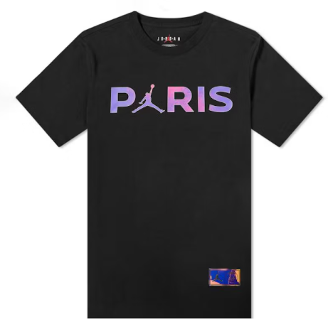 Jordan x Paris Saint-Germain Tee Black SZ M