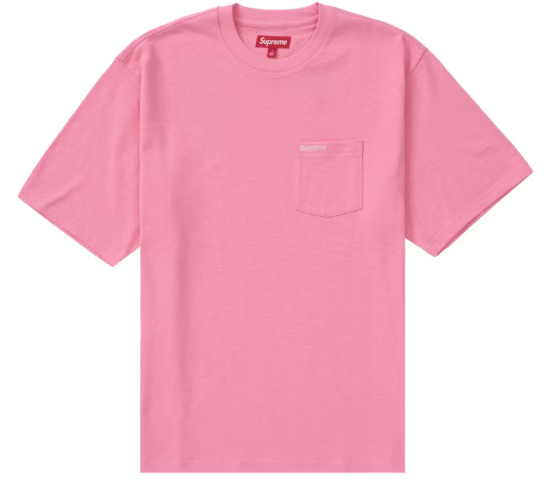 Supreme S/S Pocket Tee (SS24) Pink SZ L