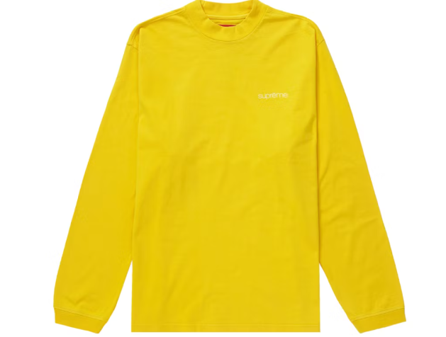 Supreme Mock Neck L/S Top (FW23) Yellow SZ