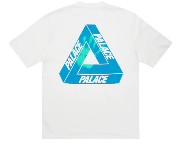 Palace Reacto Tri-Ferg T-Shirt White SZ M