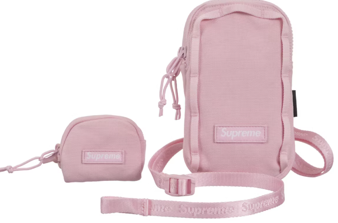 Supreme Camera Bag + Mini Pouch Light Pink
