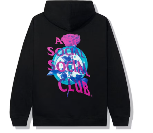 Anti Social Social Club Out Of Time Hoodie Black SZ XXL