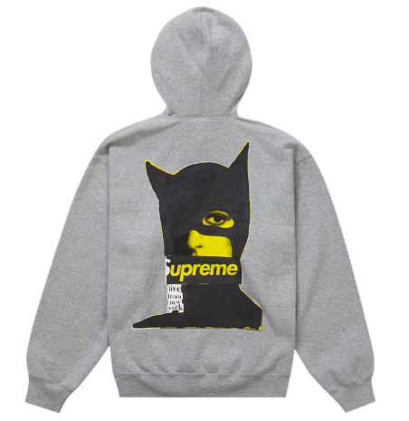 Supreme Catwoman Hooded Sweatshirt Heather Grey SZ M