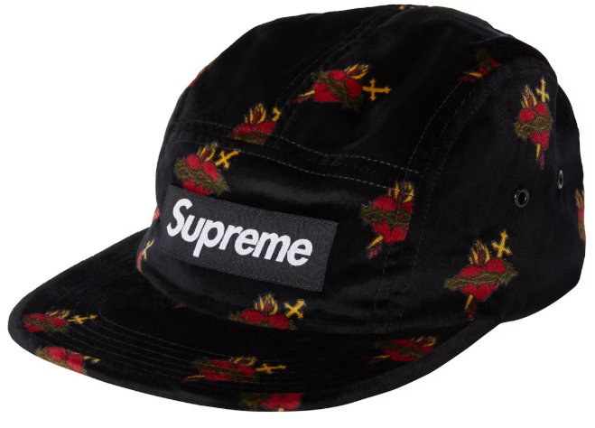 Supreme Sacred Hearts Camp Cap Black
