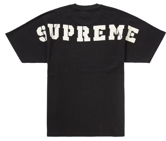 Supreme Stencil Thermal S/S Top Black SZ L