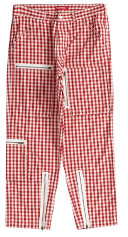 Supreme Gingham Flight Pant Red SZ 32