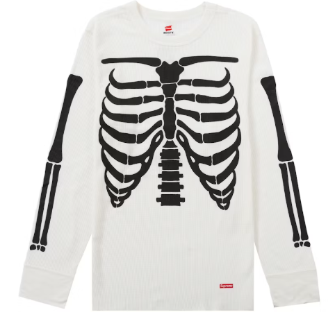 Supreme Hanes Bones Thermal Crew (1 Pack) Natural SZ L