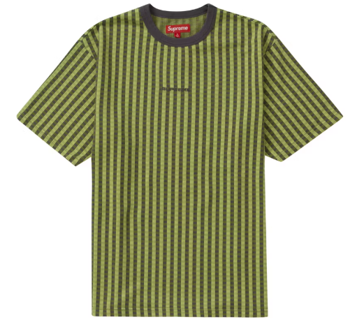 Supreme Grid Jacquard S/S Top (FW23) Green SZ M