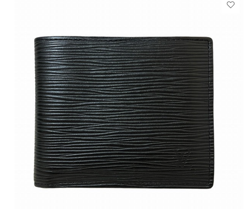 Louis Vuitton Black Epi Mens Bifold