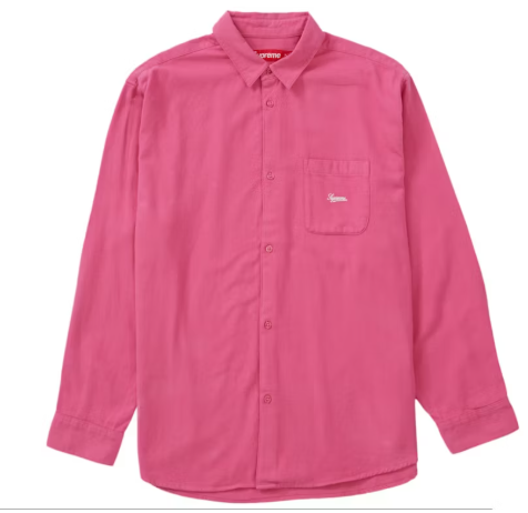Supreme Flannel Shirt (FW23) Fushcia SZ M