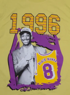 Kobe 1996 Yellow Mamba Shirt SZ XXL