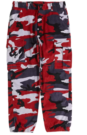 Supreme Nike Arc Corduroy Cargo Pant Red Camo SZ S