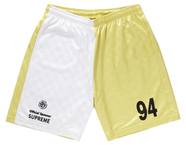 Supreme Split Soccer Short White SZ M