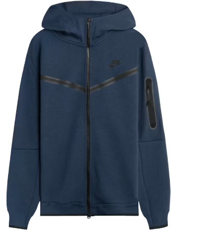 Nike Sportswear Tech Fleece Hoodie Midnight Navy/Black SZ L