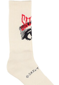 Saint Michael  Logo cotton blend socks SZ L
