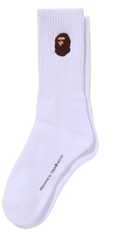 BAPE Ape Head One Point Socks (SS25) SZ L