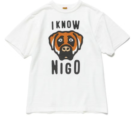 Human Made I Know Nigo KAWS T-Shirt White SZ S