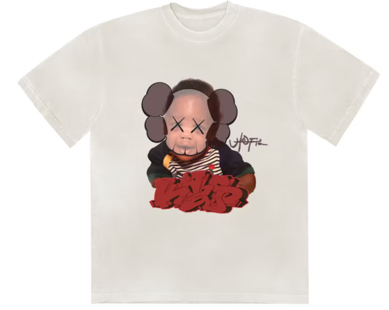 Travis Scott x KAWS Utopia I Tee White SZ XL
