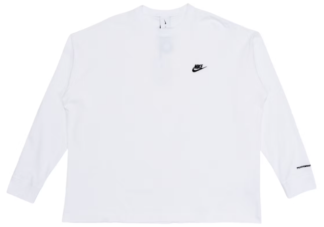 Nike x Peaceminusone G-Dragon Long Sleeve T-shirt White SZ M DEFECT