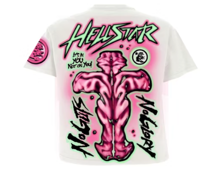 Hellstar No Guts No Glory T-Shirt White Sz XL