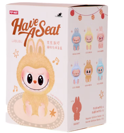 Pop Mart Labubu The Monsters Have a Seat Vinyl Plush Single Blind Box