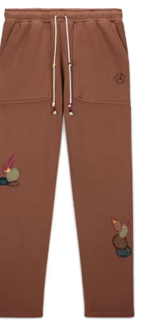Travis Scott x Jordan Fleece Pants Archaeo Brown SZ XL
