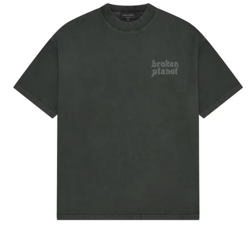Broken Planet Basics T-Shirt Washed Soot Black SZ S