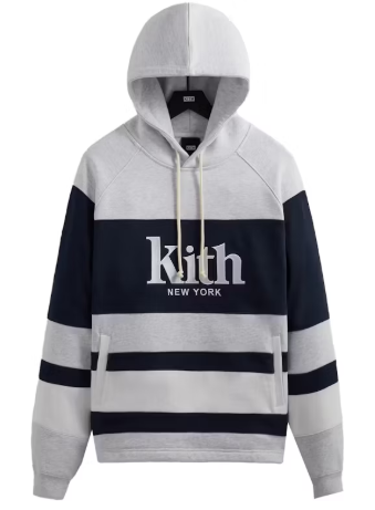 Kith Delk Hockey Hoodie Light Heather Grey SZ S