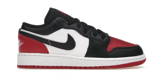 Jordan 1 Low Bred Toe 2.0 SZ 10 MISSING LID