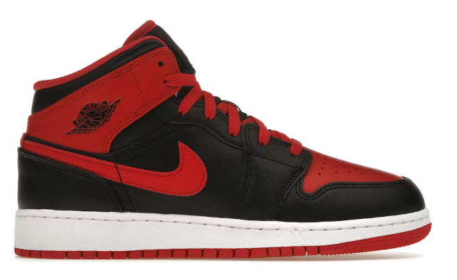 Jordan 1 Mid Alternate Bred (2022) (GS) SZ 7Y MISSING LID