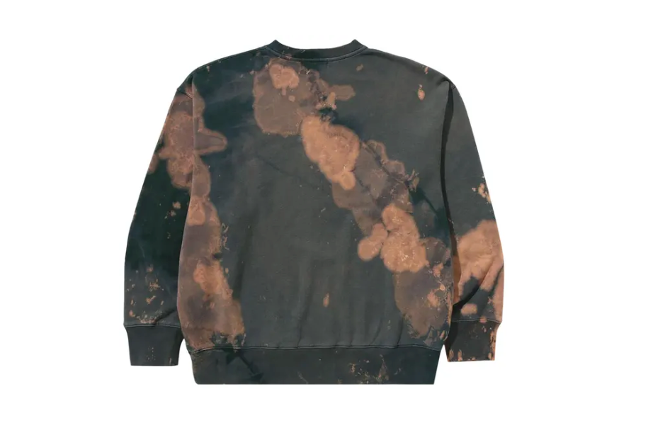 BAPE Tie Dye Ape Head Crewneck Beige Sz M