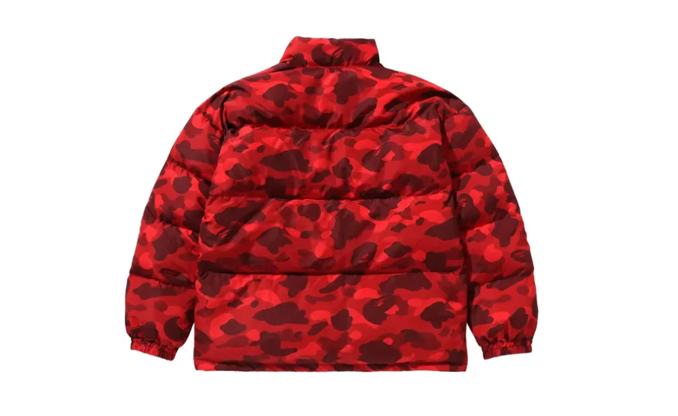 BAPE Camo Reversible Down Jacket 'Red' Sz XL