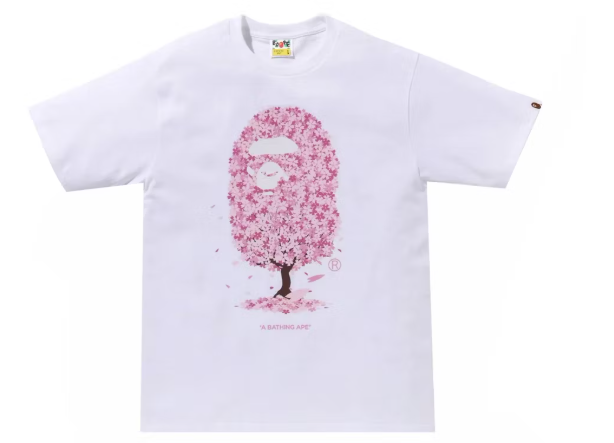 BAPE Sakura Tee (SS24) White SZ S