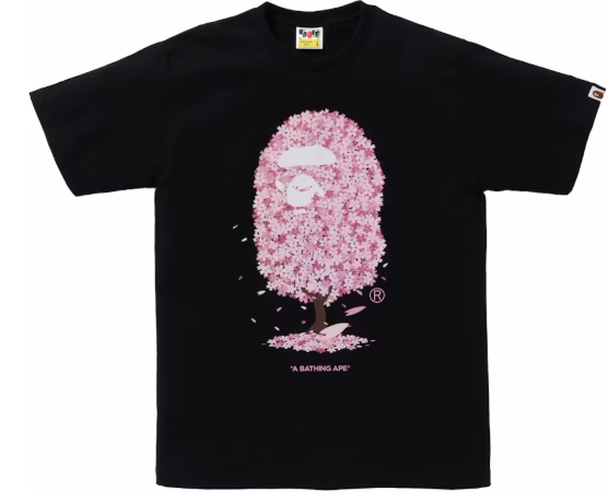 BAPE Sakura Tee (SS24) Black SZ M