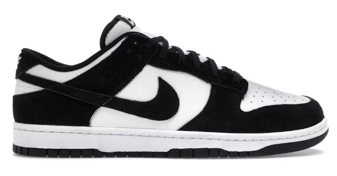 Nike Dunk Low Retro SE Suede Panda SZ 9 MISSING LID