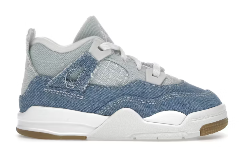 Jordan 4 Retro TEX Denim Worn Blue (PS) SZ 12C MISSING LID