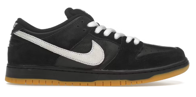 Nike Dunk Low Pro SB Black White Gum SZ 10.5 MISSING LID