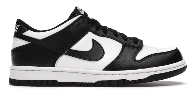 Nike Dunk Low Retro White Black Panda (GS) SZ 4.5Y MISSING LID