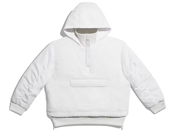 adidas Ivy Park 1/2 Zip Sherpa Layered Jacket (All Gender) Core White SZ L